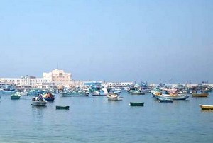 Vue d'Alexandrie depuis la mer