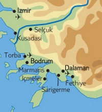 Plan Bodrum et environs