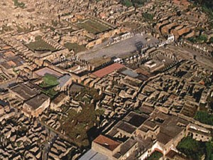 Vue aérienne sur le Forum