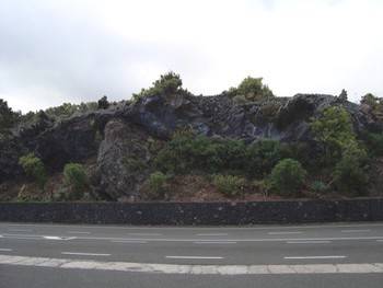 La coule de lave de l'ruption de 1706 