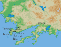 Plan Bodrum et environs