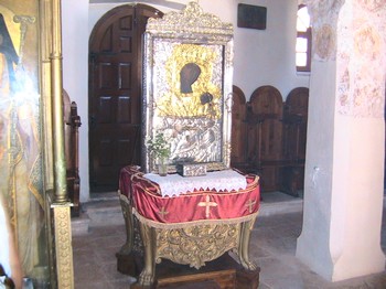 Icne en or et argent de la Vierge